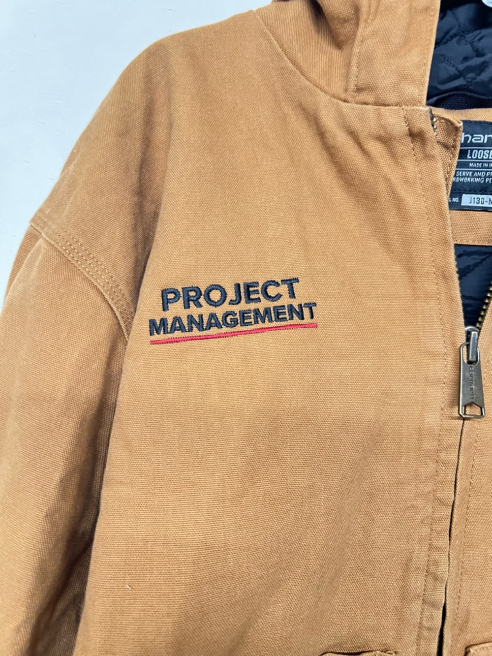 Carhartt Hooded Great Lakes Improvement Work Jacket 'Project Management' - Picture 4 of 6